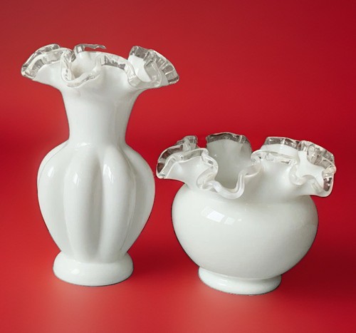 Fenton silver crest white - silver,