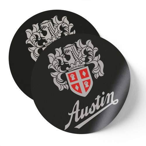 Adesivo austin cars nero - cars, e